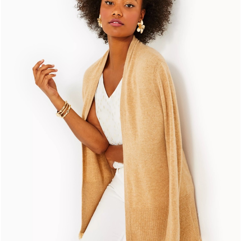 Lilly Pulitzer Elegant Gold Cardigan